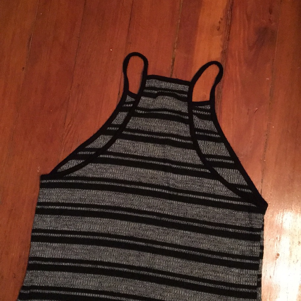Purple Snow High Neck Racer Back Sweater Cami